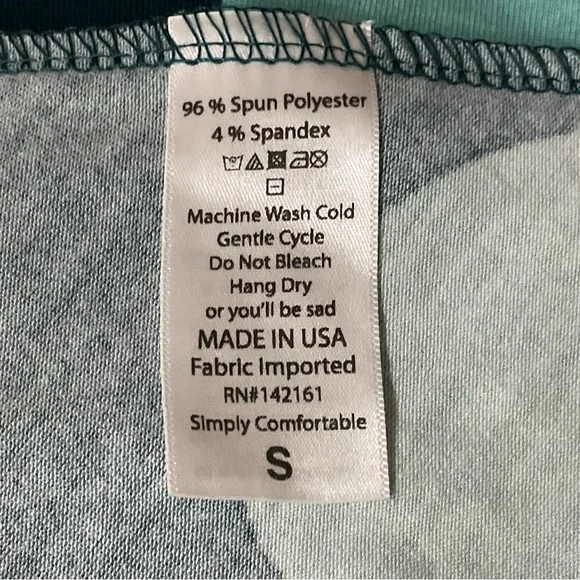 LuLaRoe Teal and Aqua Maxi Skirt - Picture 4 of 7